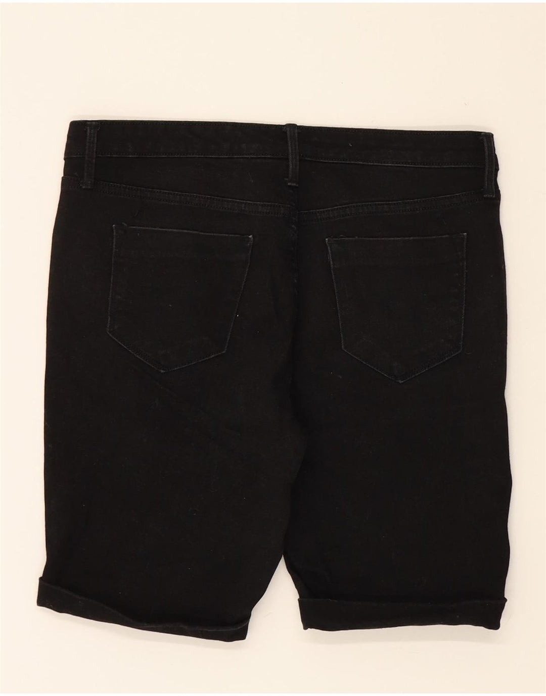 MOSSIMO Womens Mid Rise Denim Shorts US 10 Large W30 Black Cotton Vintage Mossimo and Second-Hand Mossimo from Messina Hembry 