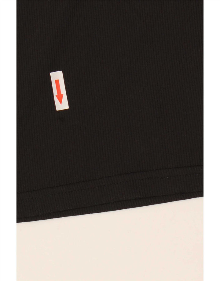 T-shirt grafica da uomo Puma Top in poliestere a righe nere medie