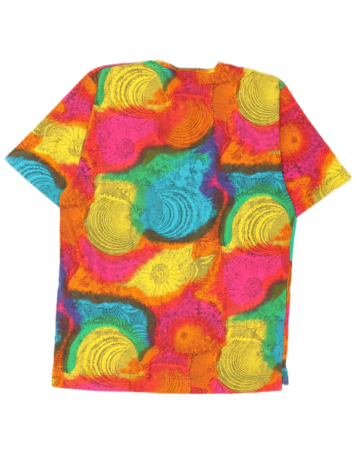 T-shirt grafica da uomo Kappa Top grande in cotone tie dye multicolore