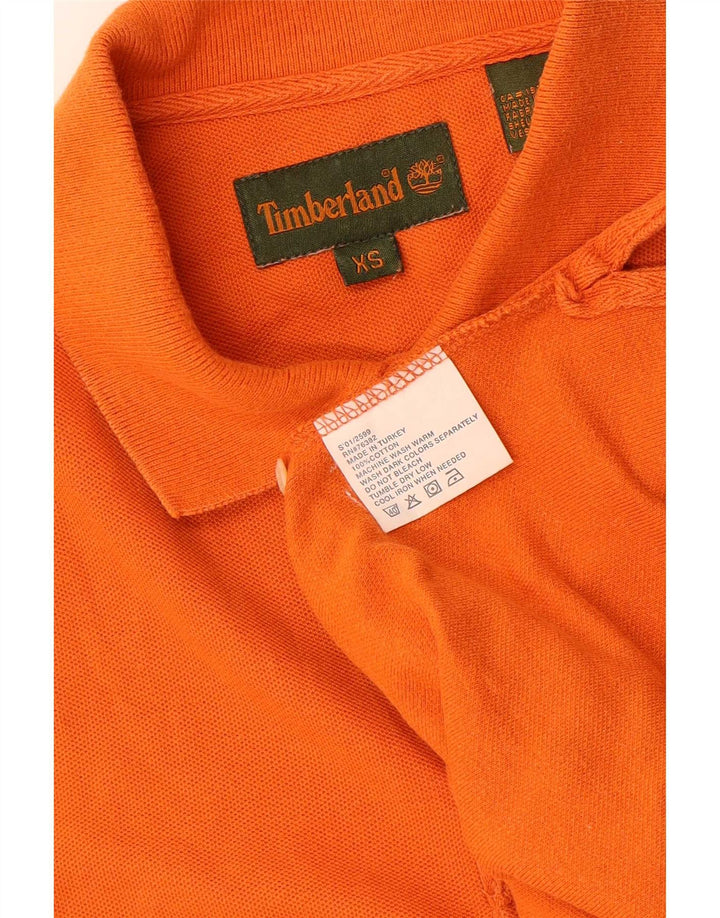 Polo da uomo Timberland XS in cotone arancione