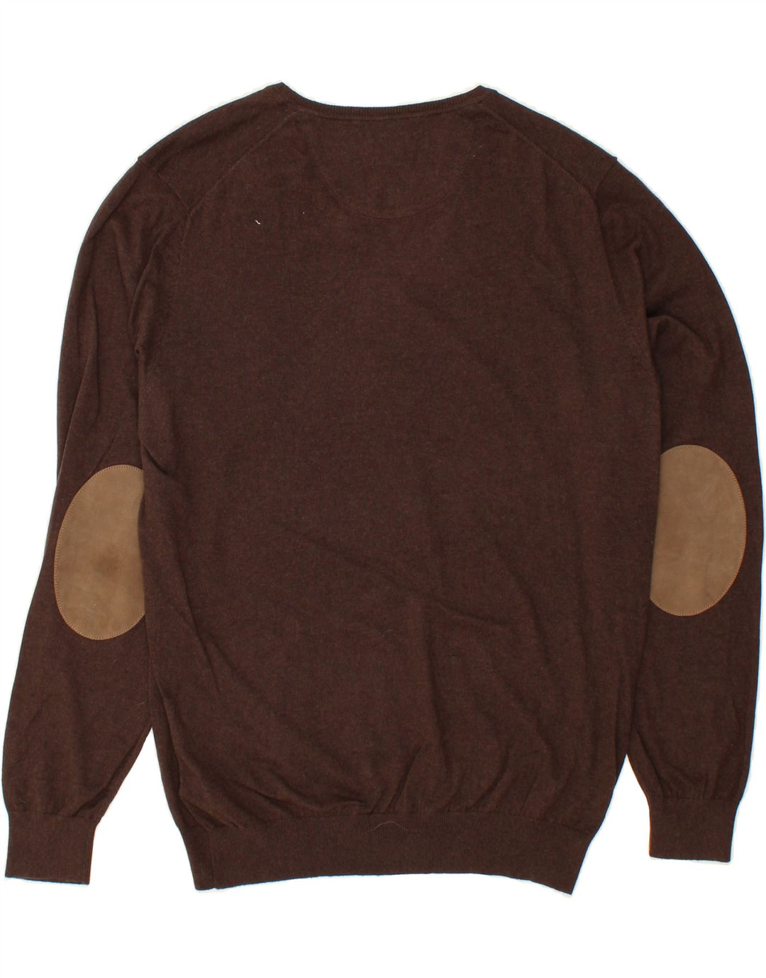 MASSIMO DUTTI Mens V-Neck Jumper Sweater XL Brown Cotton Vintage Massimo Dutti and Second-Hand Massimo Dutti from Messina Hembry 