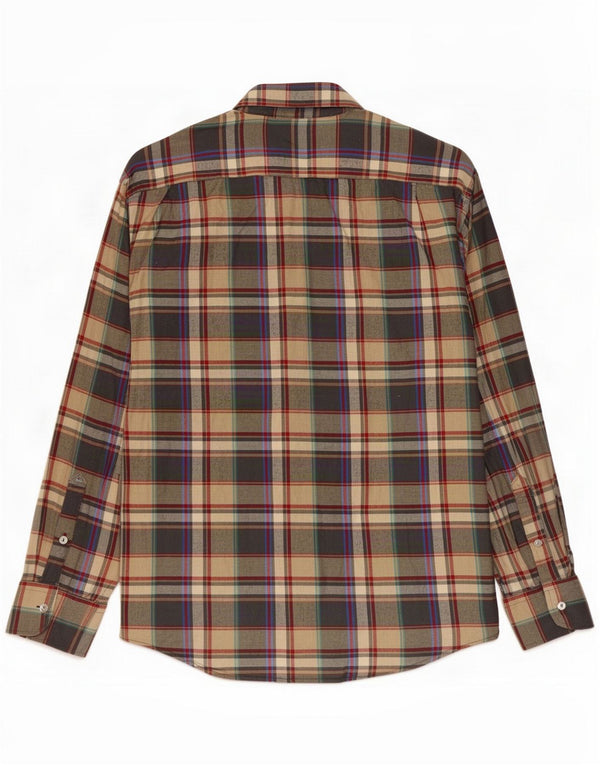 Lotto Camicia da uomo in flanella taglia 43/44 XL Cotone a quadri multicolore