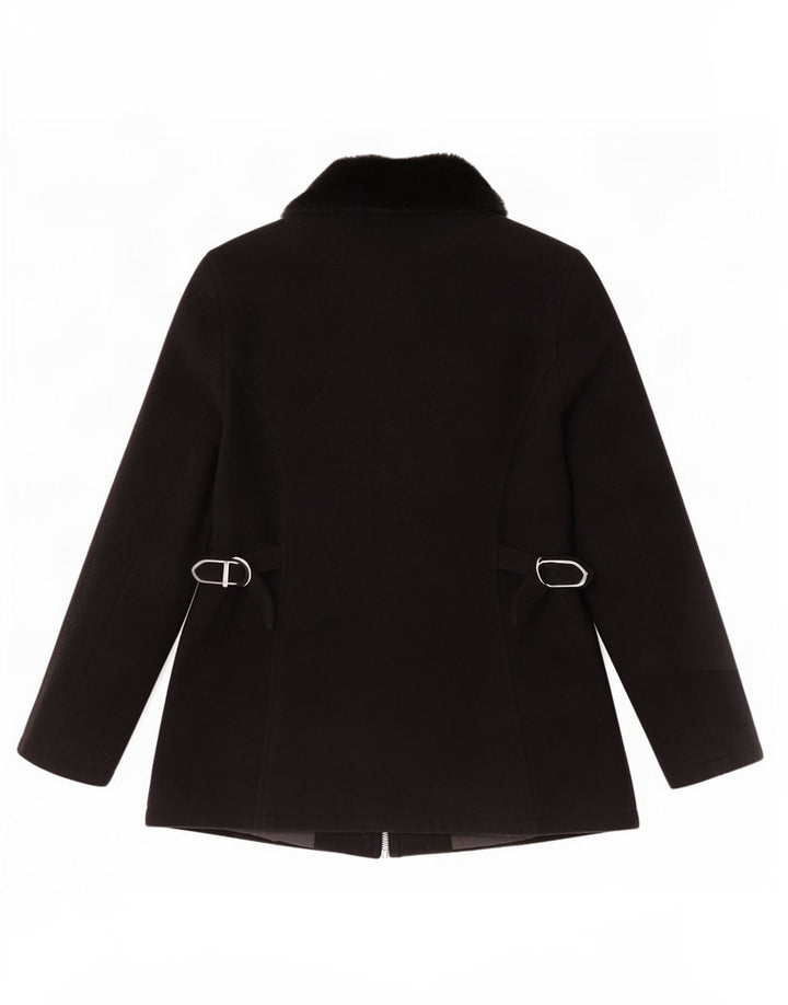 Soprabito da donna con zip intera St. Bernard UK 10 piccolo in lana nera
