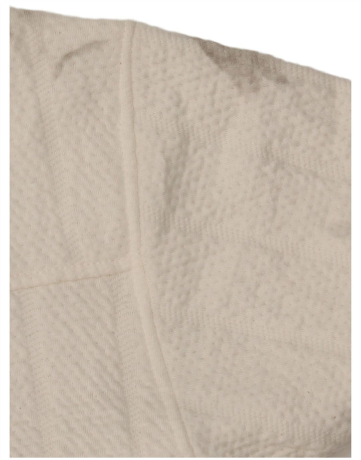 Giubbotto bomber oversize da donna Zara UK 6 XS poliestere bianco