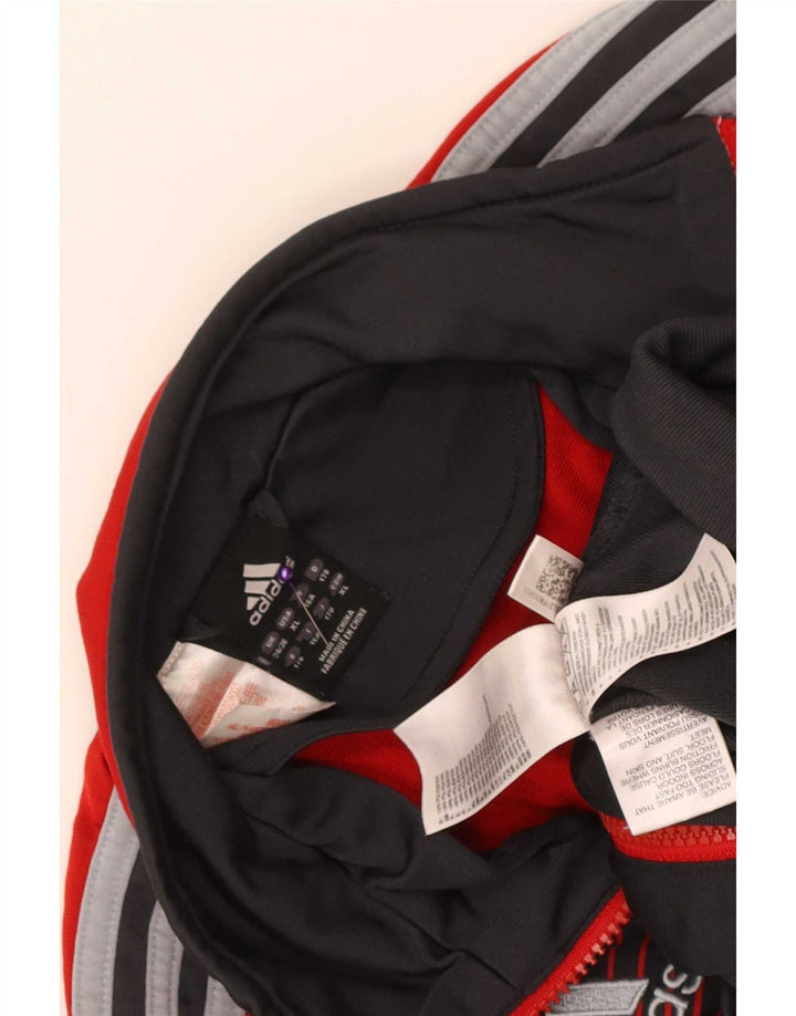 Giacca da ginnastica grafica da ragazzo Adidas 15-16 anni Colore rosso