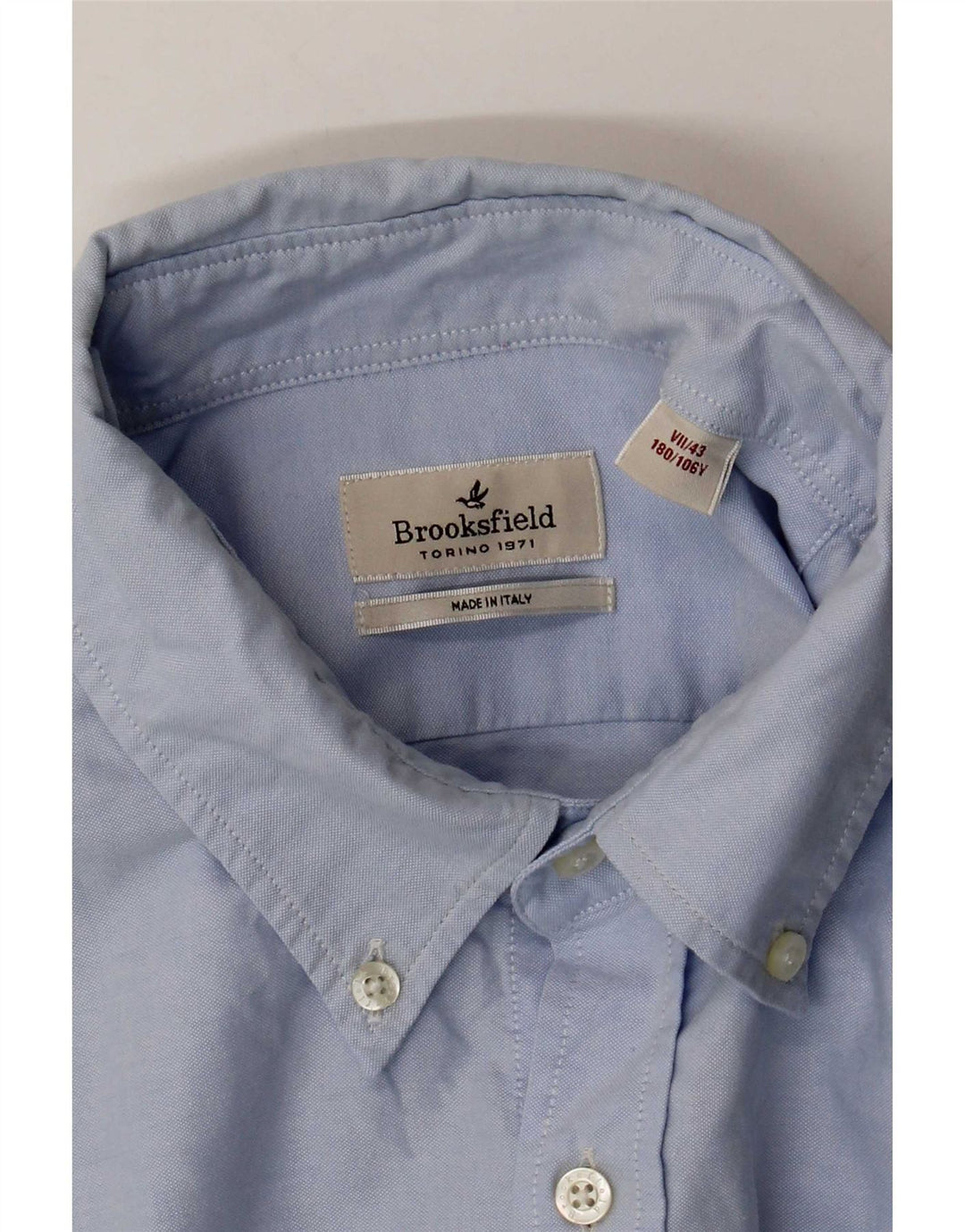 Camicia da uomo Brooksfield taglia 43 grande blu