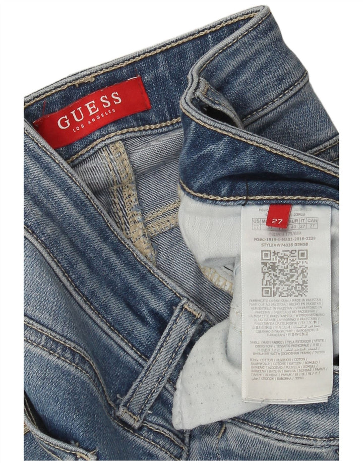 Jeans dritti da donna Guess W27 L28 cotone blu
