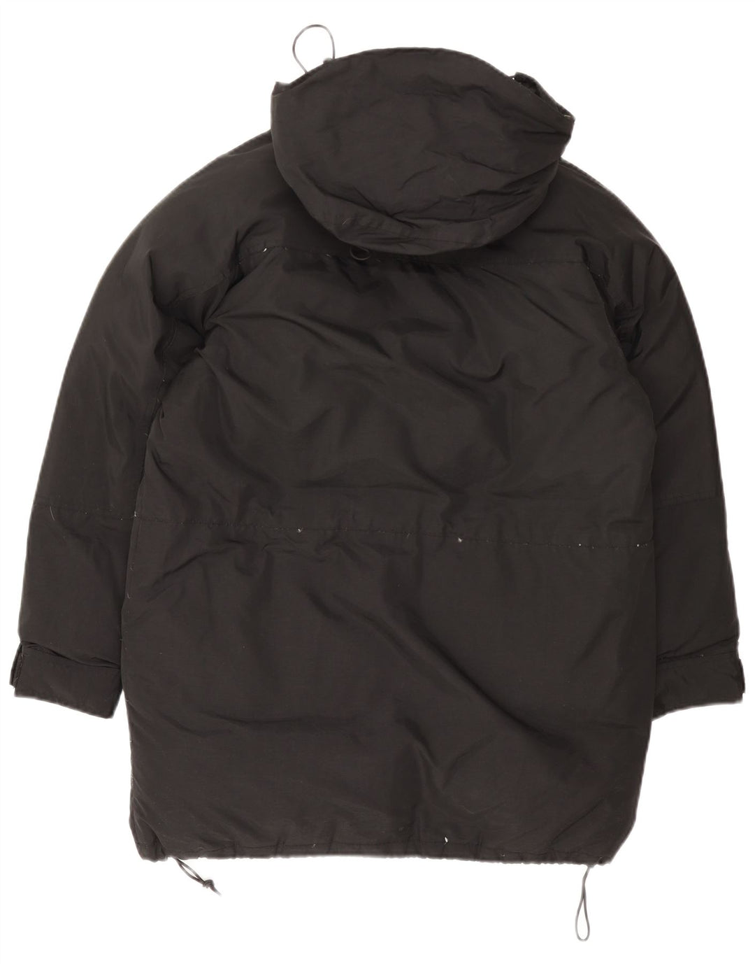 Cappotto imbottito oversize con cappuccio da donna Calvin Klein UK 10 piccolo in nylon nero