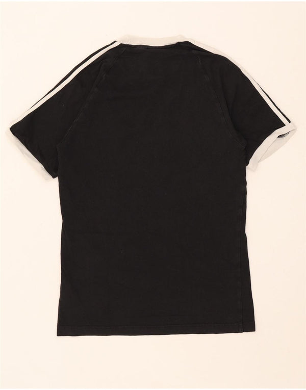 T-shirt Adidas da uomo Top Small in cotone nero