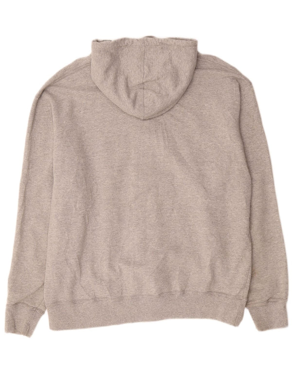 Maglione con cappuccio e zip da uomo Champion XL in cotone chiazzato grigio