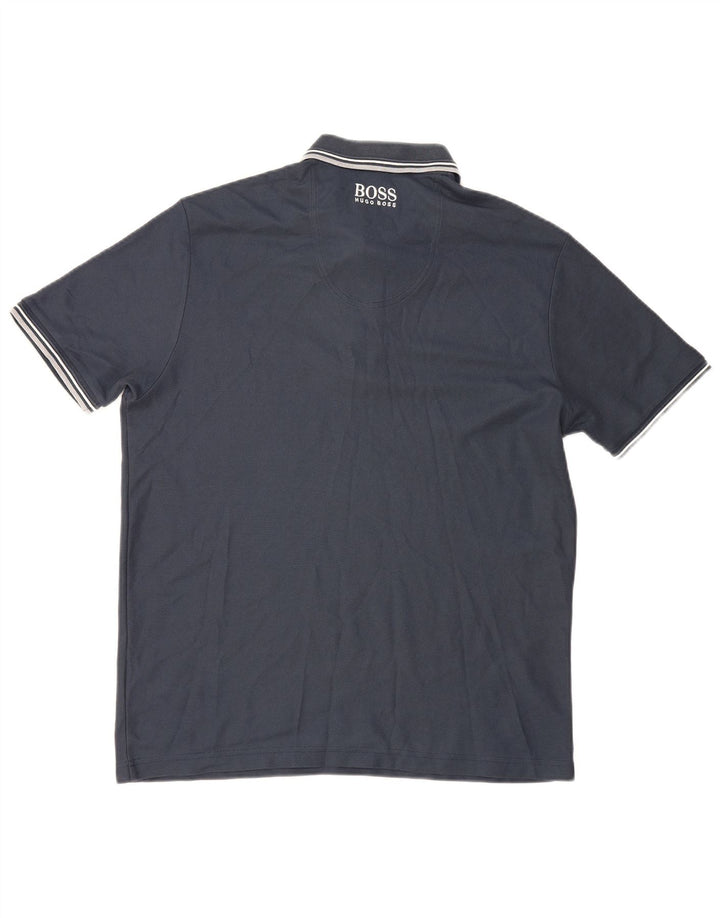 Polo da uomo Hugo Boss XL in cotone blu navy