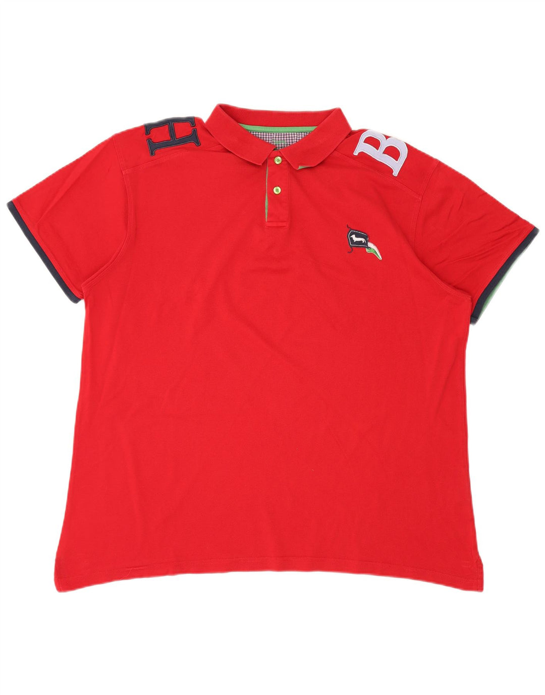Polo da uomo con vestibilità regolare grafica HARMONT & BLAINE 3XL cotone rosso