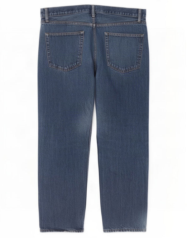 Jeans dritti da uomo Marks & Spencer W36 L29 cotone blu