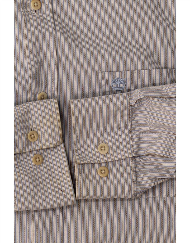 Camicia da uomo Timberland XL blu cotone classica