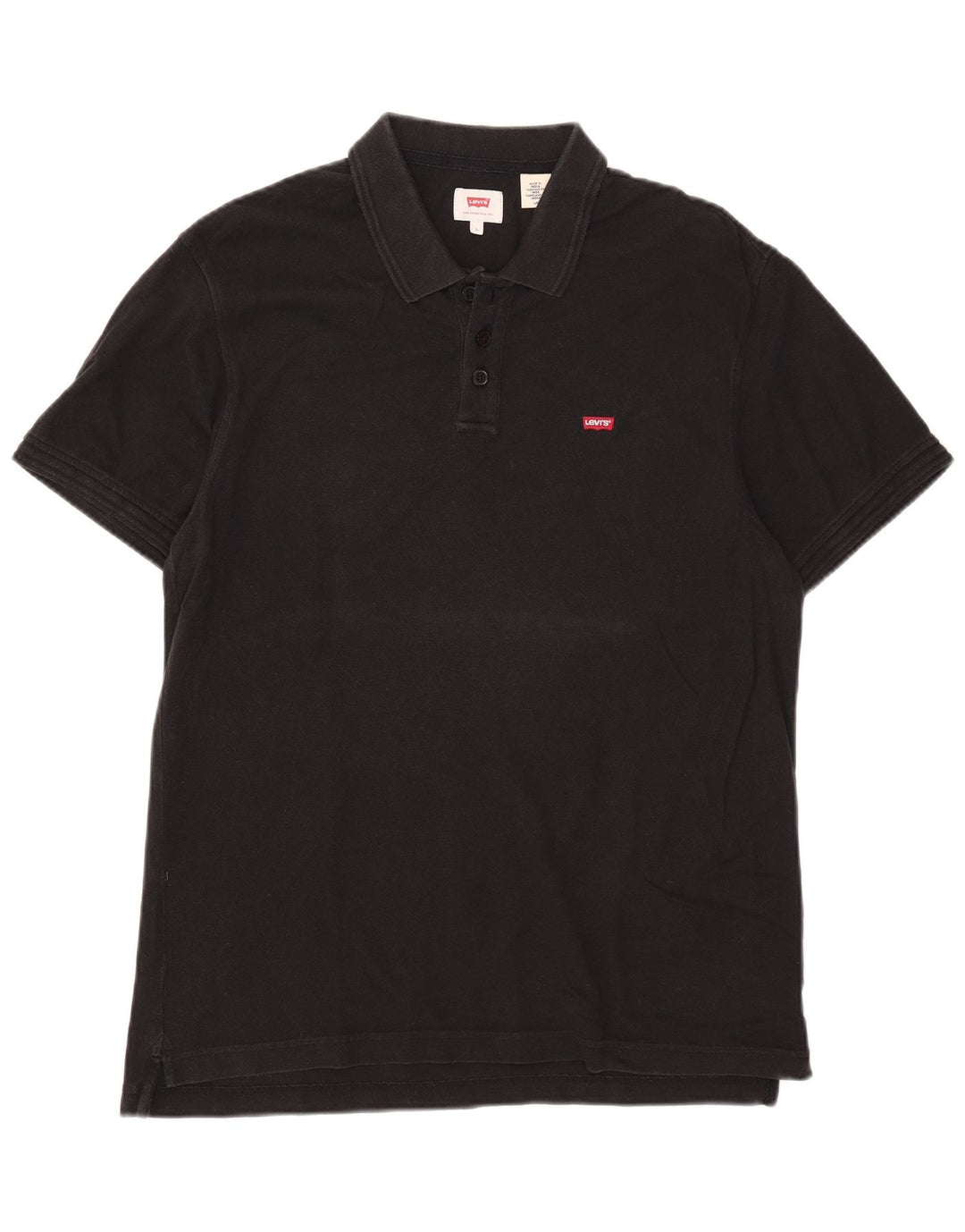 Polo Levi's da uomo grande in cotone nero