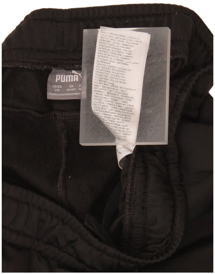 Pantaloni della tuta da ragazzo PUMA 13-14 anni in poliestere nero