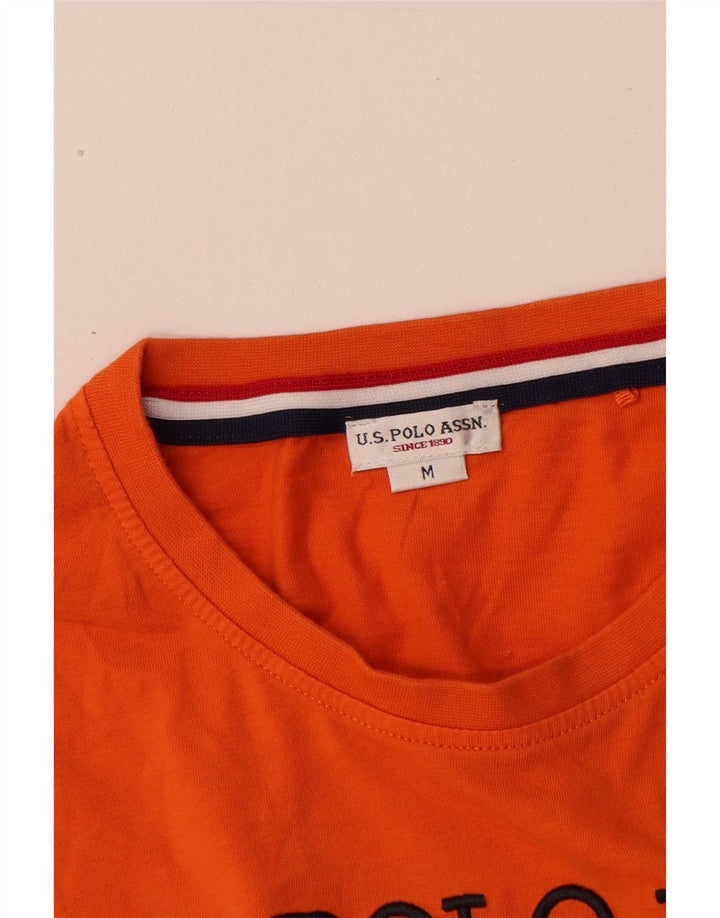 Polo Assn. T-shirt grafica da uomo Top arancione medio