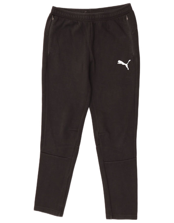 Pantaloni da tuta da uomo Puma in cotone nero medio