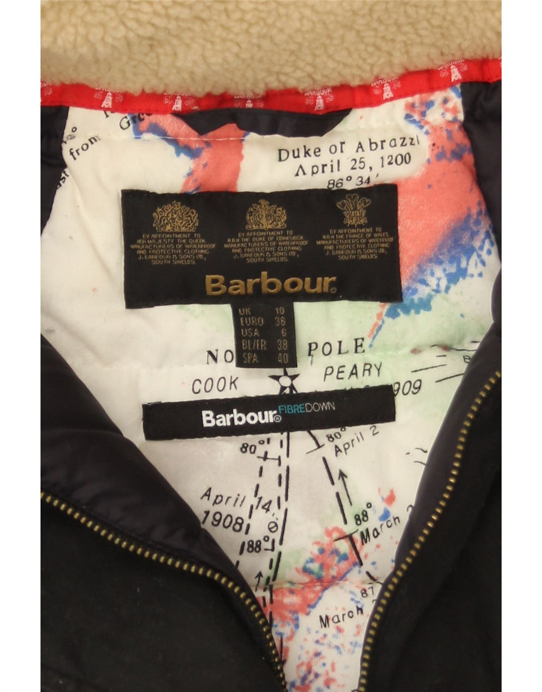 Cappotto imbottito oversize con cappuccio da donna Barbour UK 10 piccolo nero
