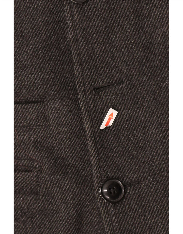 Cappotto da marinaio da uomo Superdry UK 40 grande lana grigia