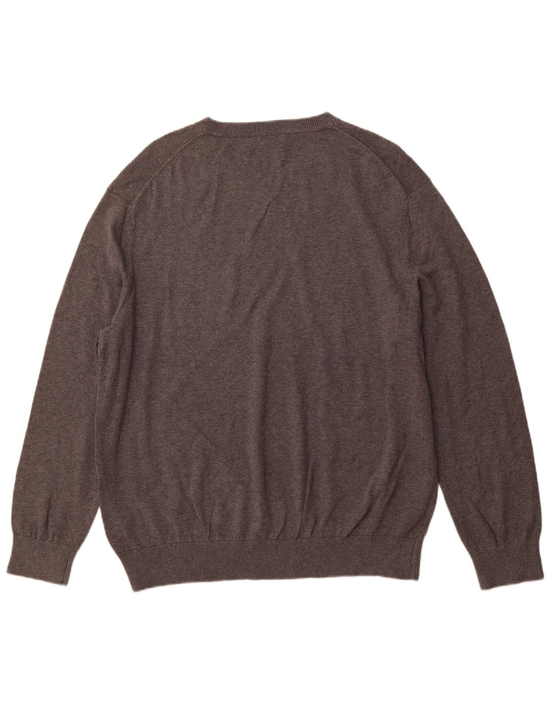 NAUTICA Maglione da uomo con scollo a V XL in cotone grigio