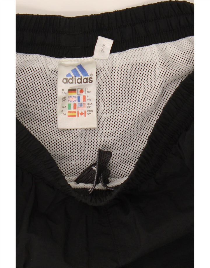 ADIDAS Boys Sport Shorts 13-14 Years Black Colourblock Polyamide Vintage Adidas and Second-Hand Adidas from Messina Hembry 