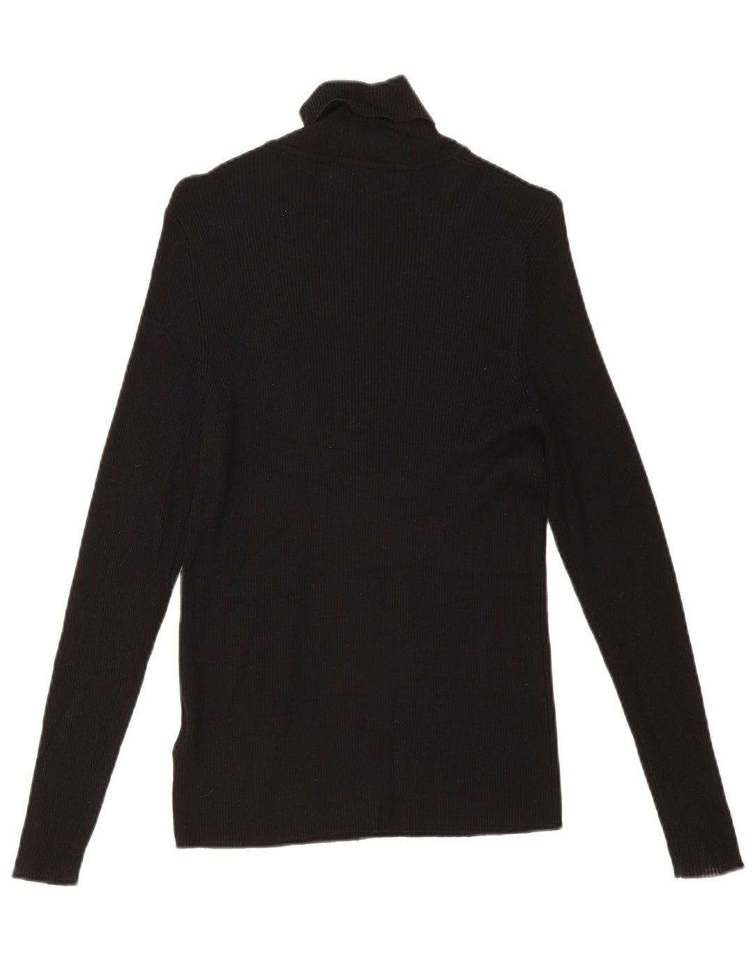 Marks & Spencer Top da donna a maniche lunghe UK 16 Large in viscosa nera