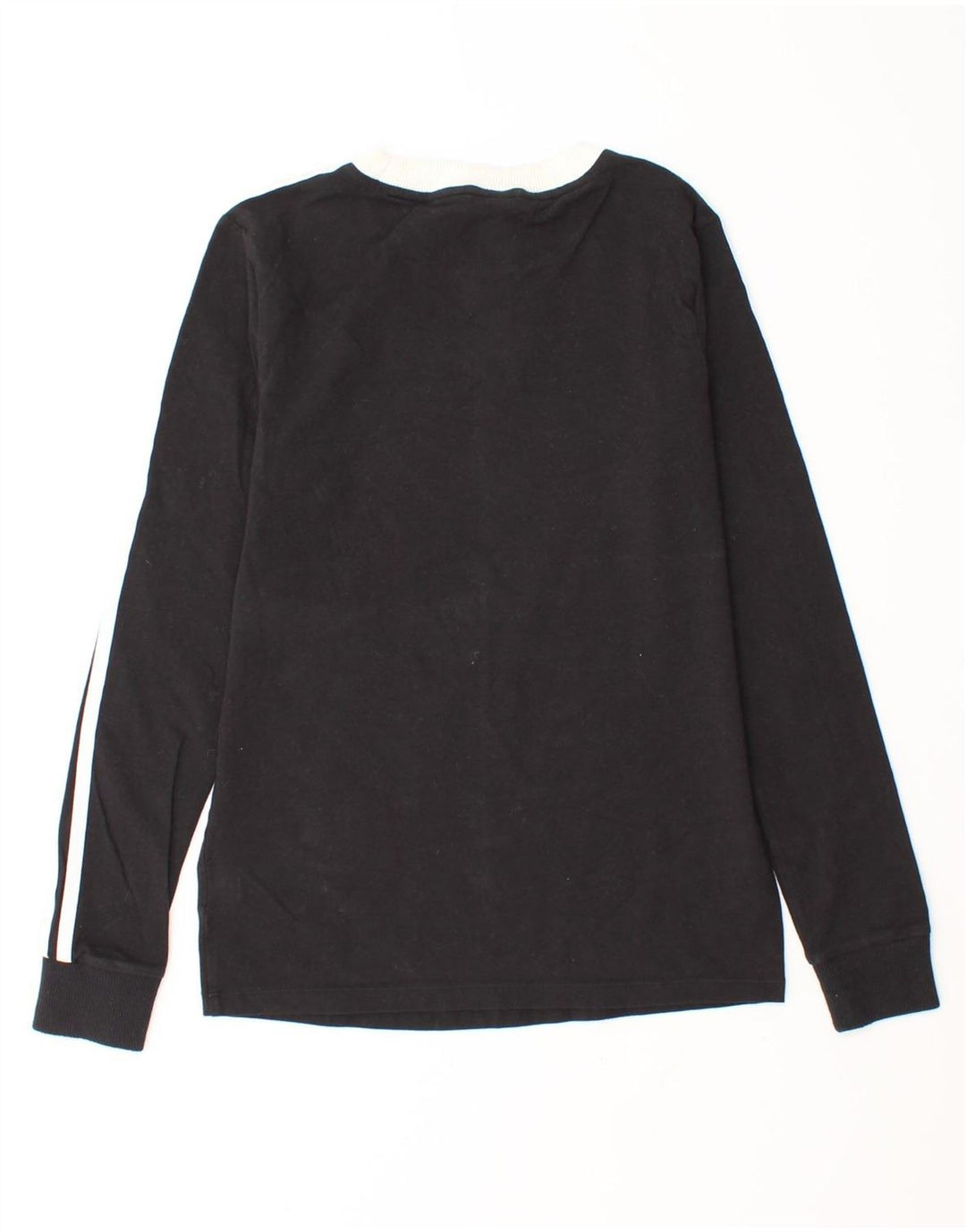 Top Adidas da donna a manica lunga UK 6 XS in cotone nero