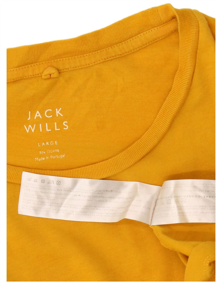 T-shirt da uomo Jack Wills Top grande in cotone giallo