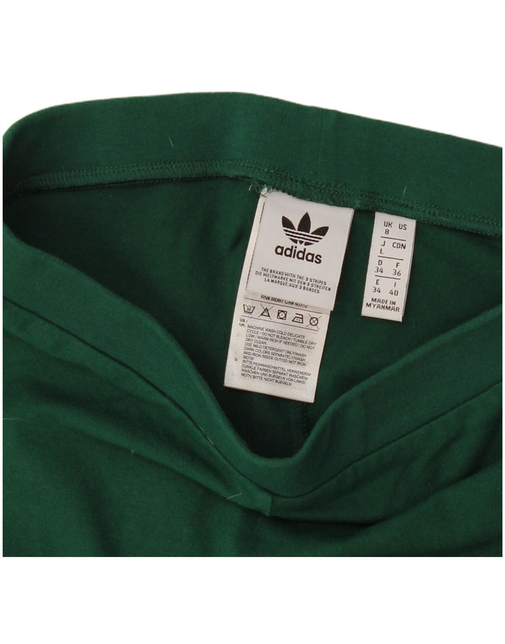 Leggings Adidas da donna UK 8 piccolo cotone verde