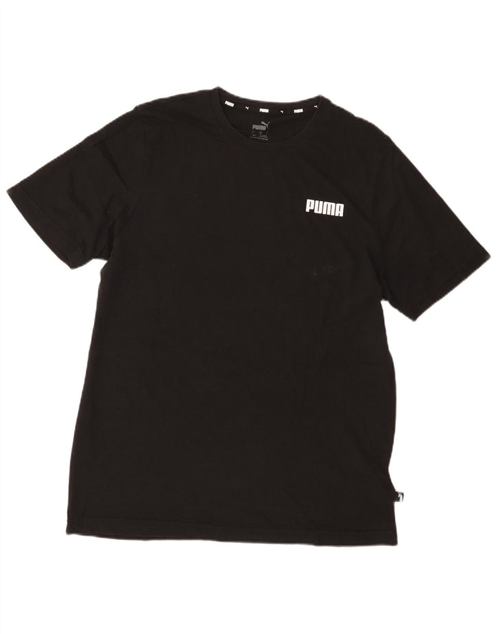T-shirt da uomo PUMA Top grande in cotone nero