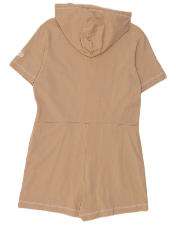 Tutina corta con cappuccio Nike da donna UK 12 cotone beige medio