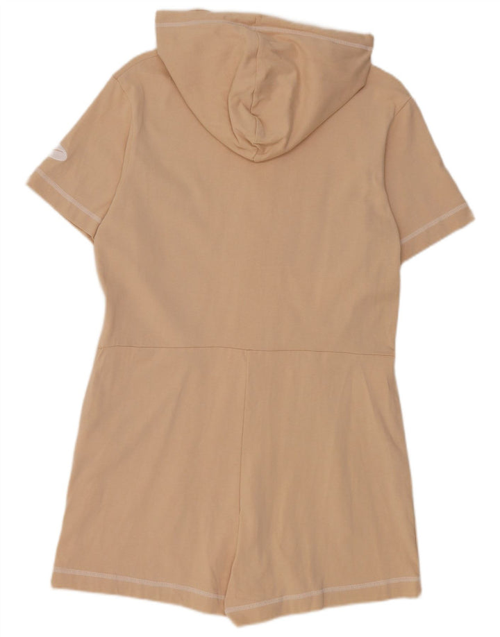 Tutina corta con cappuccio Nike da donna UK 12 cotone beige medio