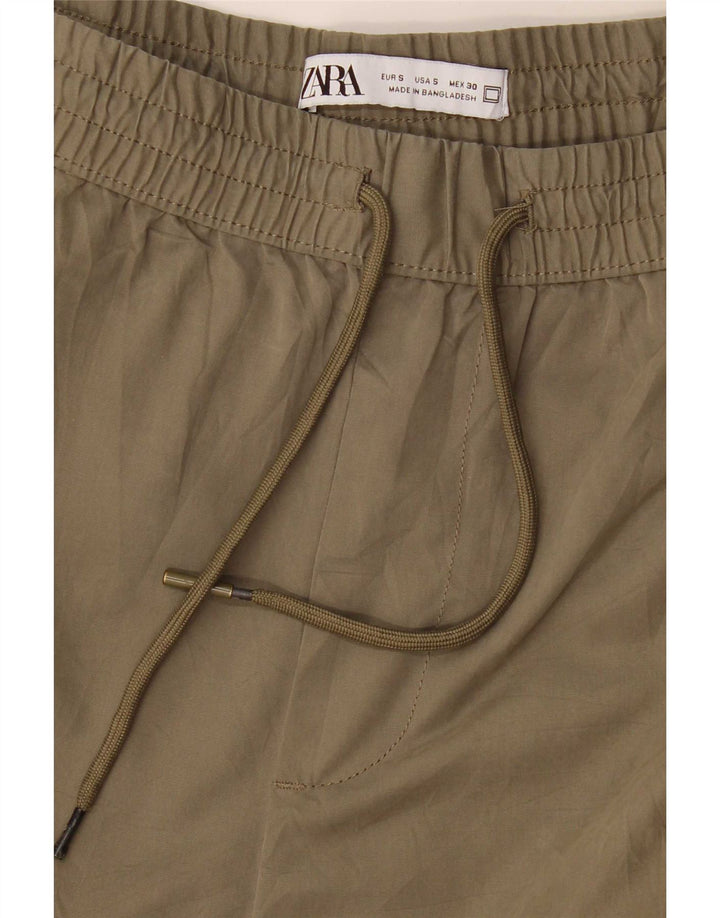 Pantaloni cargo da jogging da donna Zara piccoli W30 L25 kaki