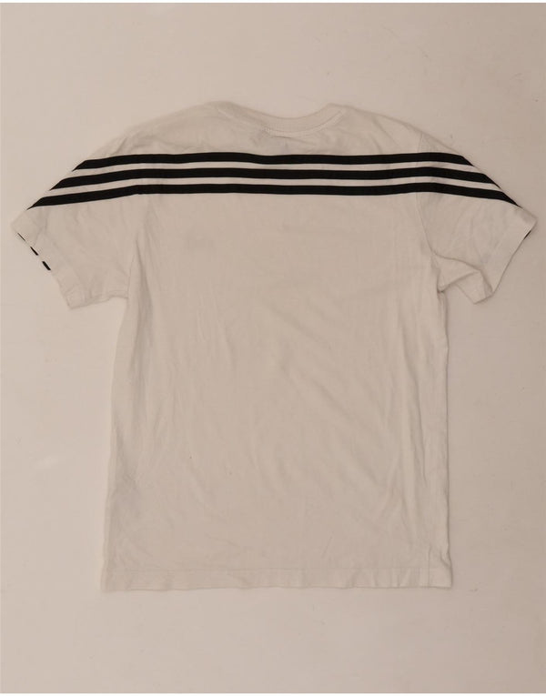 T-shirt Adidas da ragazzo Top 11-12 anni in cotone bianco