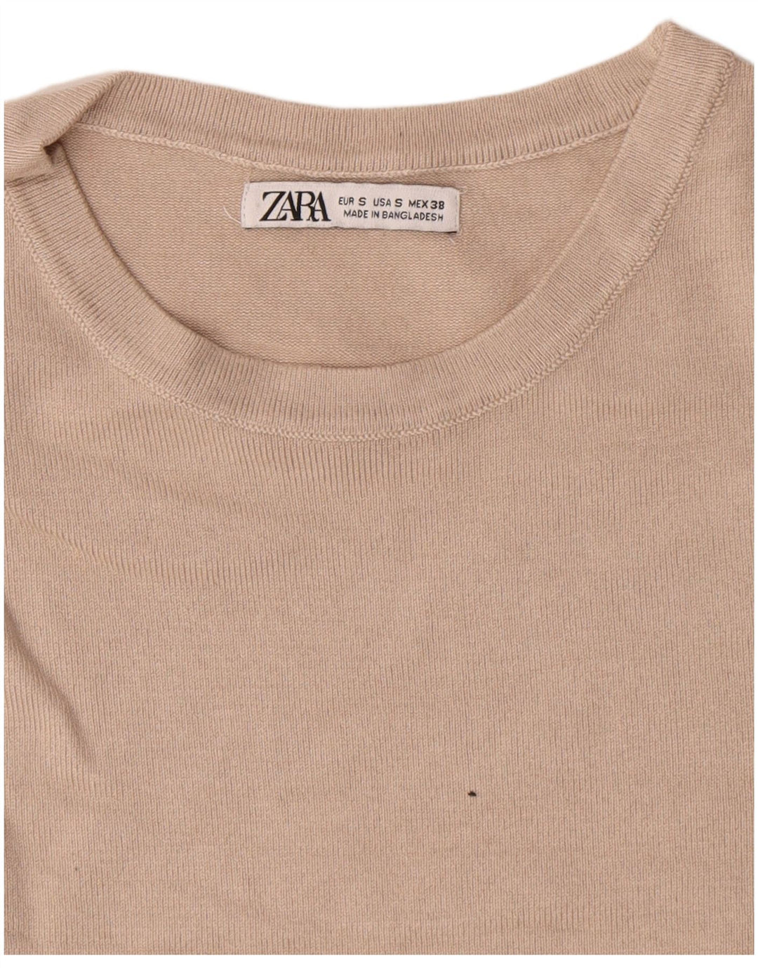 Maglione maglione girocollo da uomo Zara piccolo beige
