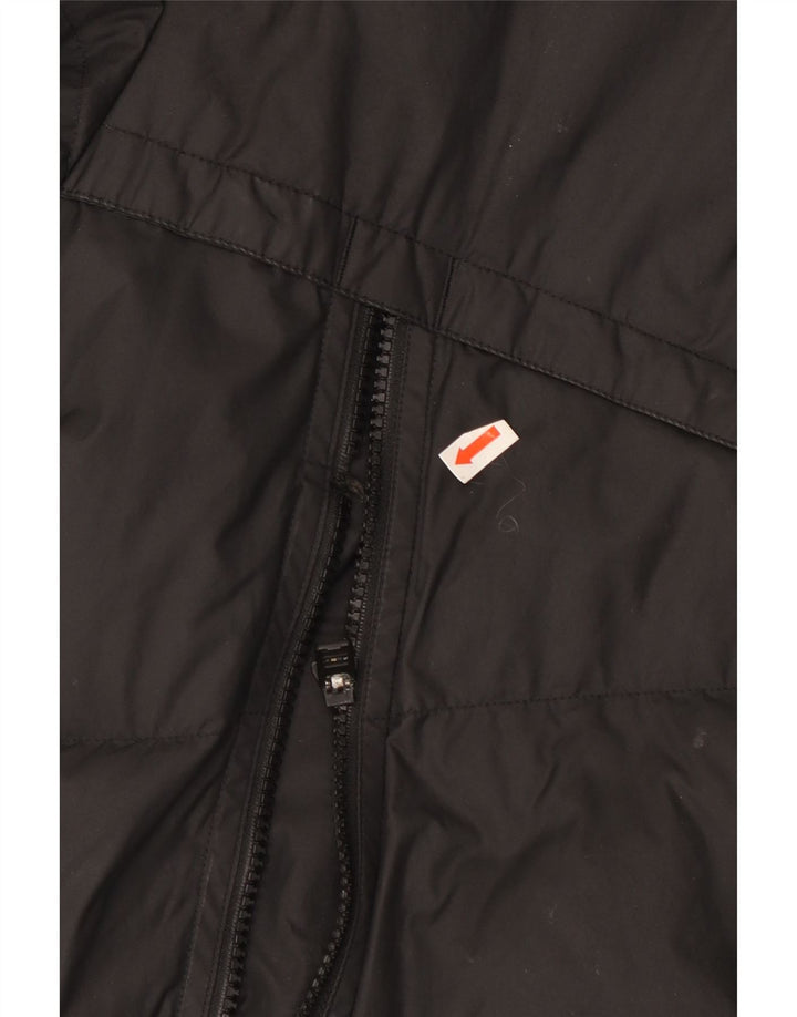 Giacca imbottita con cappuccio Nike da uomo UK 40 grande poliestere nero