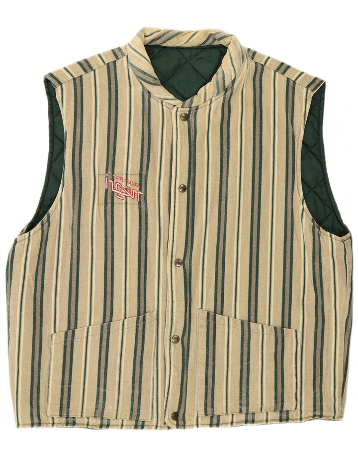 Gilet trapuntato reversibile da uomo creativo UK 40 grande verde