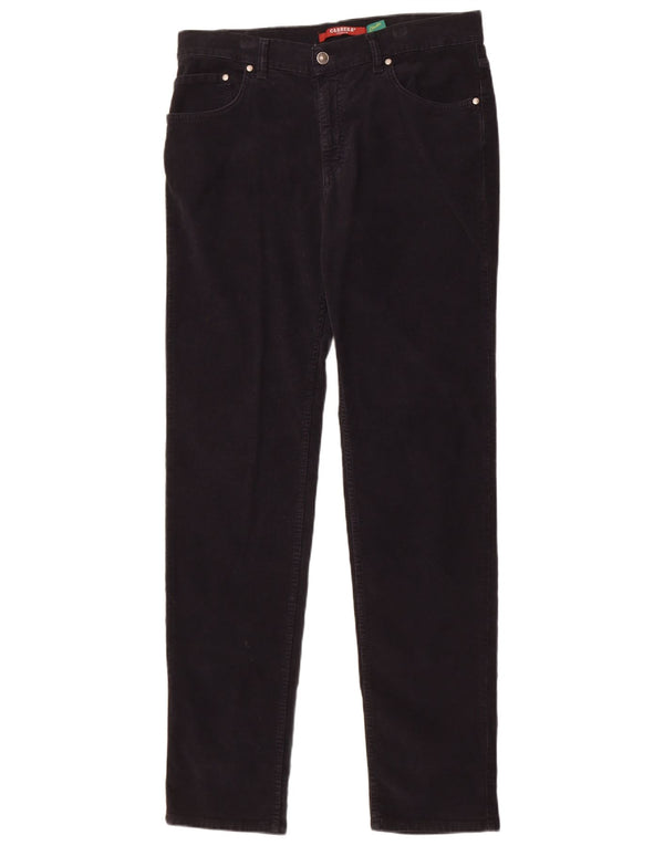 Pantaloni Carrera da uomo 700 slim in velluto a coste IT 50 Large W34 L34 cotone nero