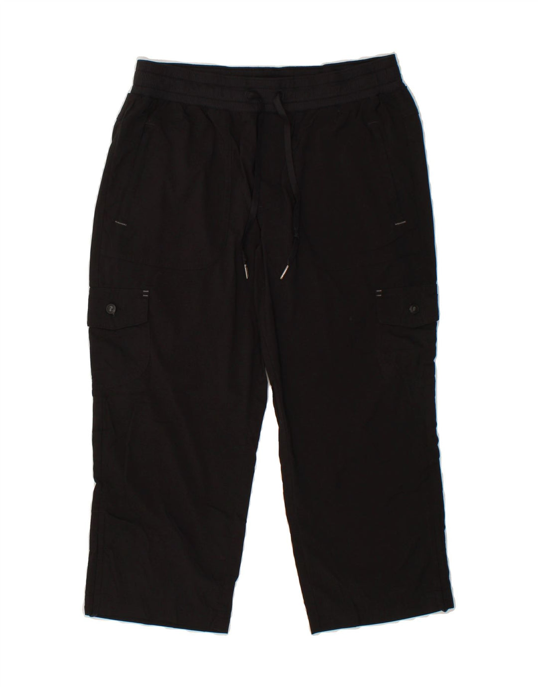 L.L.BEAN Womens Cargo Tracksuit Trousers UK 14 Medium Black Nylon Vintage L.L.Bean and Second-Hand L.L.Bean from Messina Hembry 