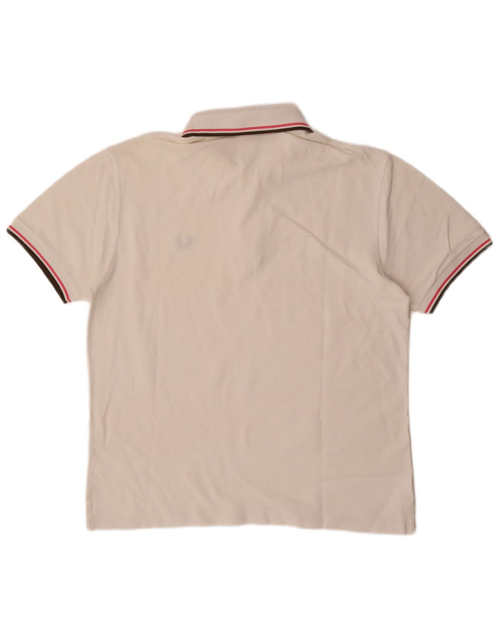 Polo da uomo Fred Perry bianca media