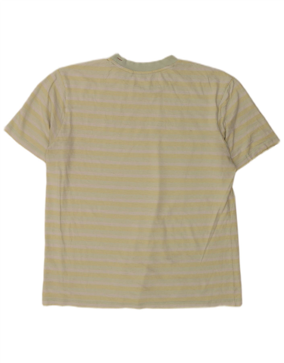 Guess T-shirt grafica da uomo a righe grandi gialle
