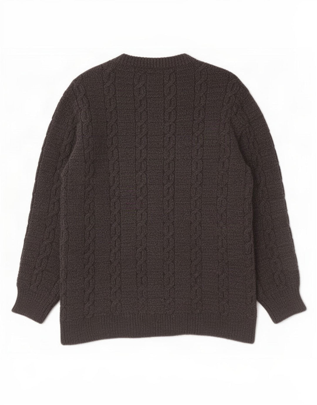 Dunnes Stores Maglione da uomo con scollo a barchetta, grande, in lana grigia