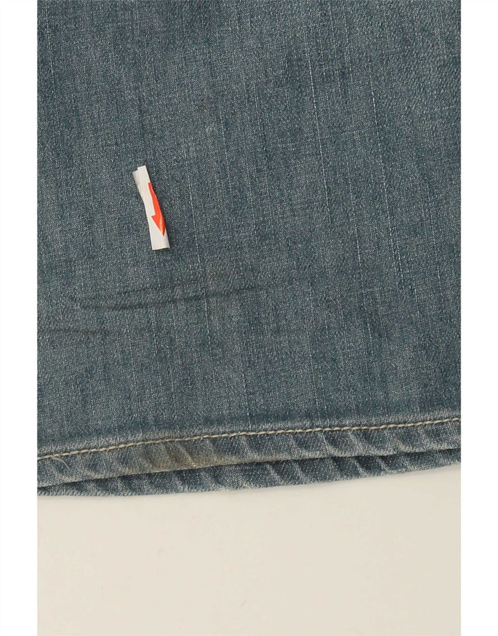 Jeans bootcut grafici da donna Gianfranco Ferre W31 L35 cotone blu