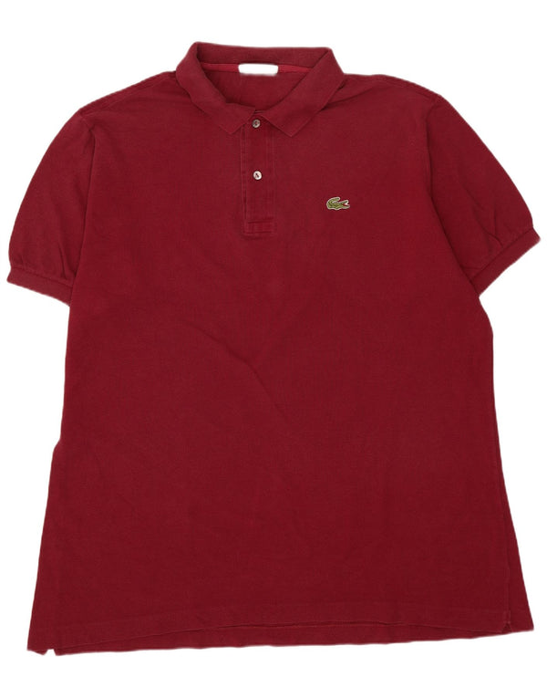 Polo da uomo Lacoste taglia 7 2XL cotone bordeaux