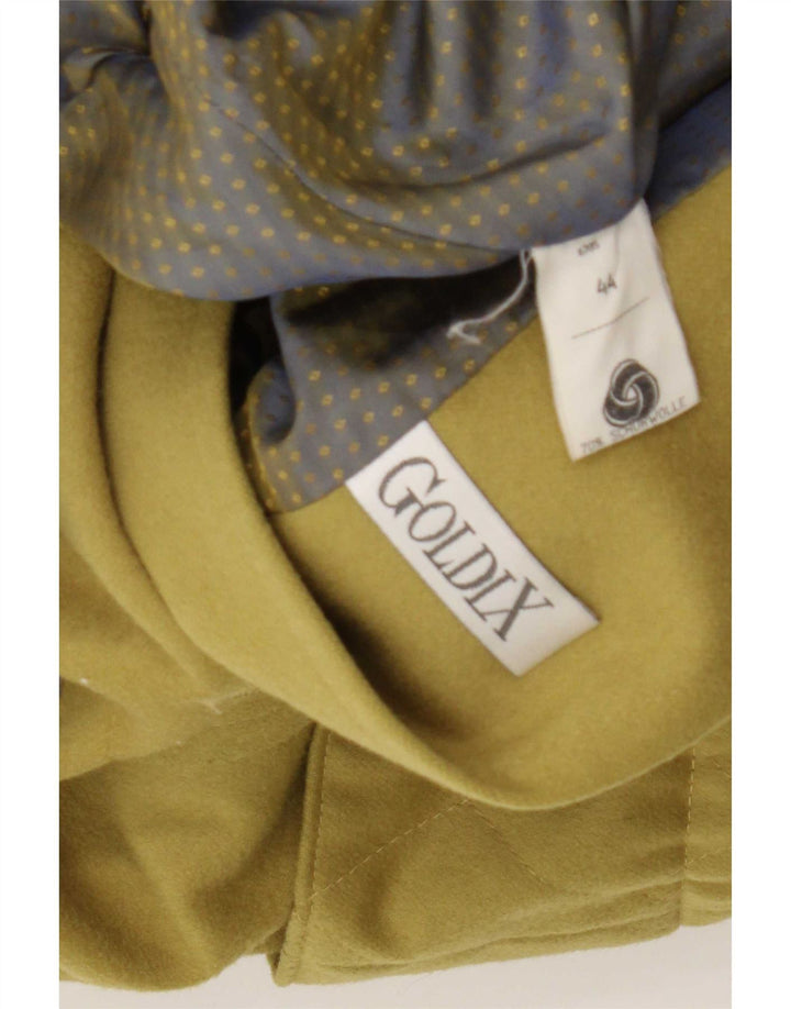 Cappotto Oversize Donna Goldix IT 44 Lana Vergine Verde Medio
