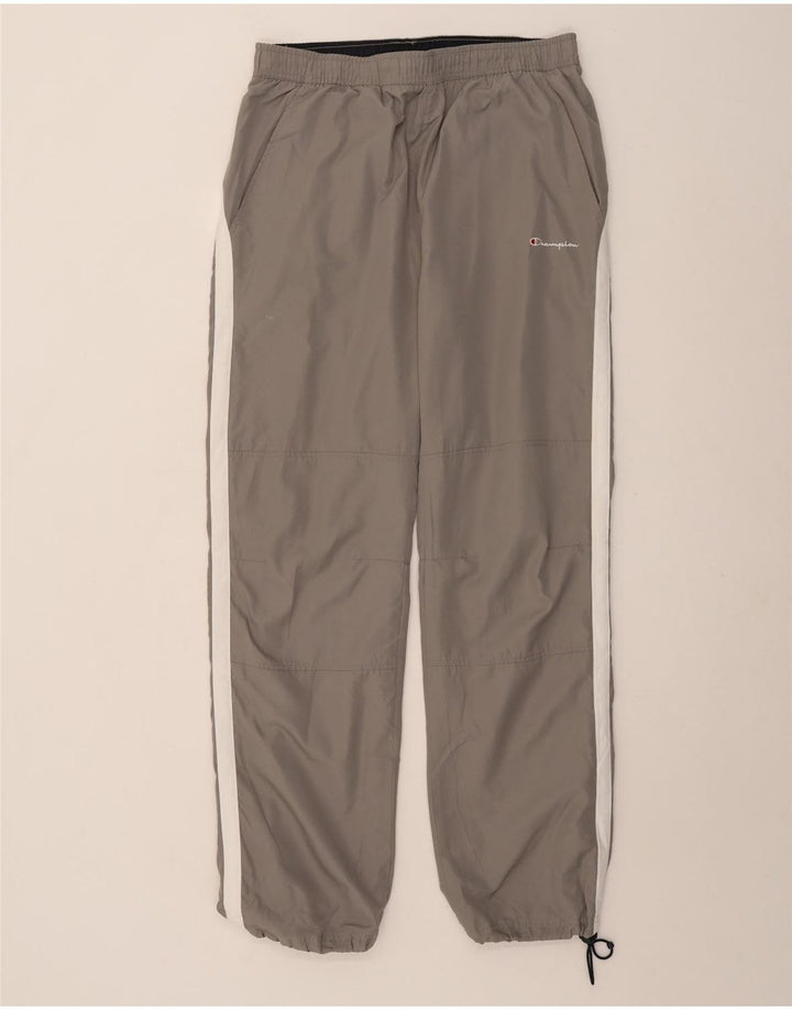Pantaloni da tuta da uomo Champion Large in poliestere color block grigio