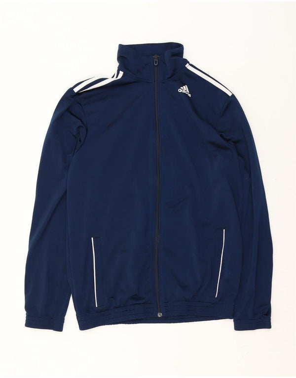 Giacca da tuta da uomo Adidas UK 40/42 Medium Navy Blu Poliestere