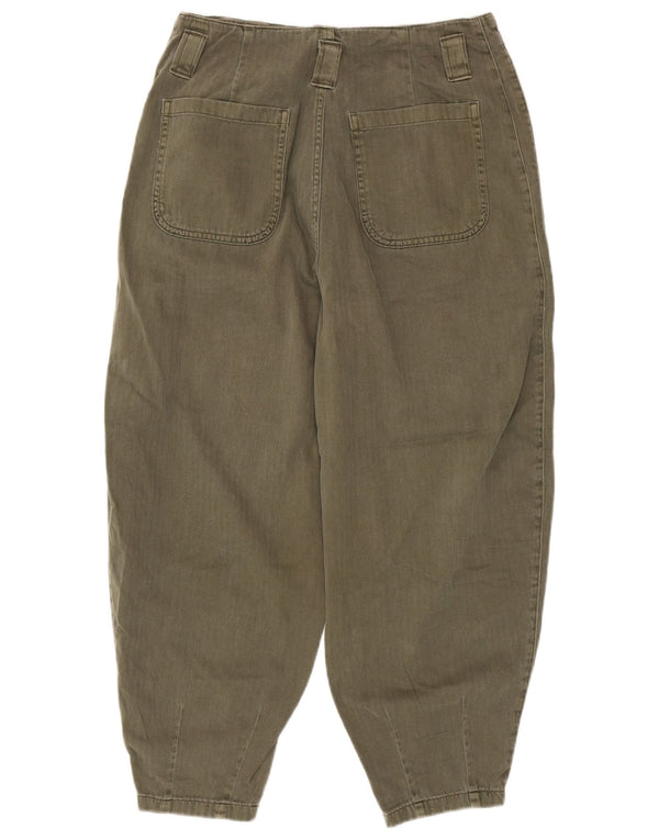 Pantaloni corti a vita alta da donna Polo Ralph Lauren US 8 Medium W28 L24 Kh