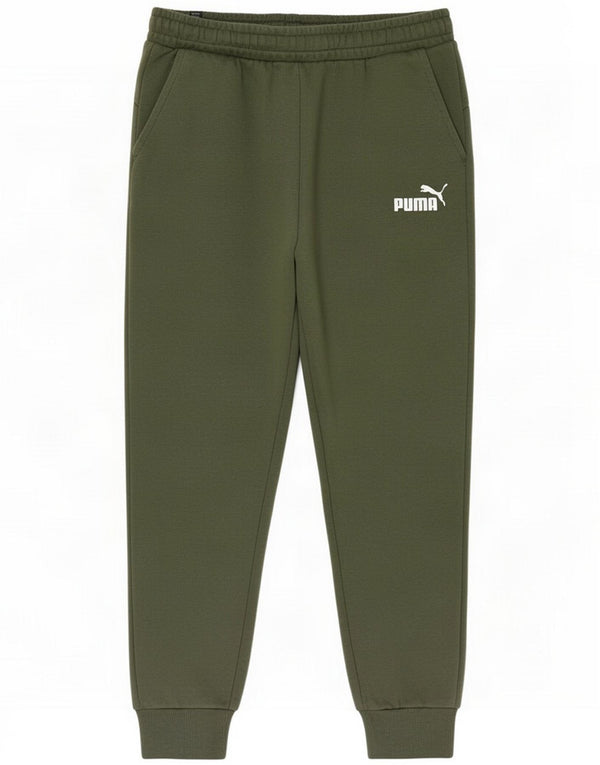 Puma Pantaloni da tuta da uomo Joggers Large Green Cotton